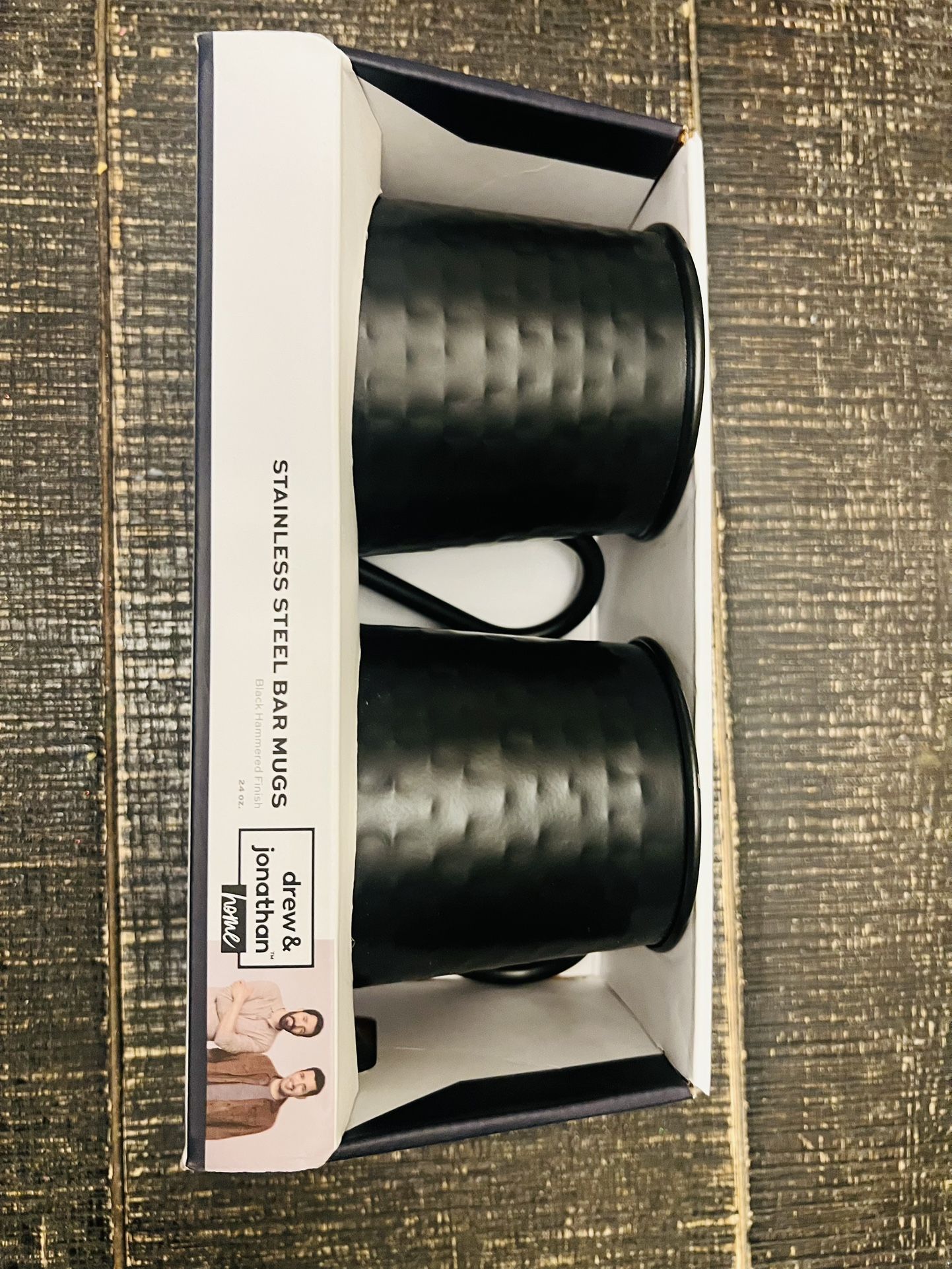 Drew And Jonathan Stainless Steel Bar Mugs NEW