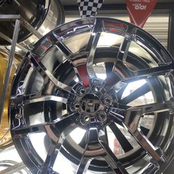 24s 24 Inch Rims Chrome Snowflakes New In The Box Chevy GMC Cadillac And More 6 Lug