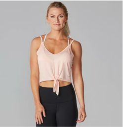 Tavi Noir Tie-Front Tank Top Size Large