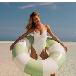 2 Striped Inflatable Tube Floats