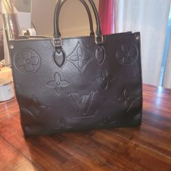 XL Black Leather Purse