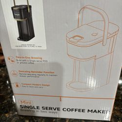 New Mini Hot & ice coffee single serve maker for k cup & ground by Tastyle. 