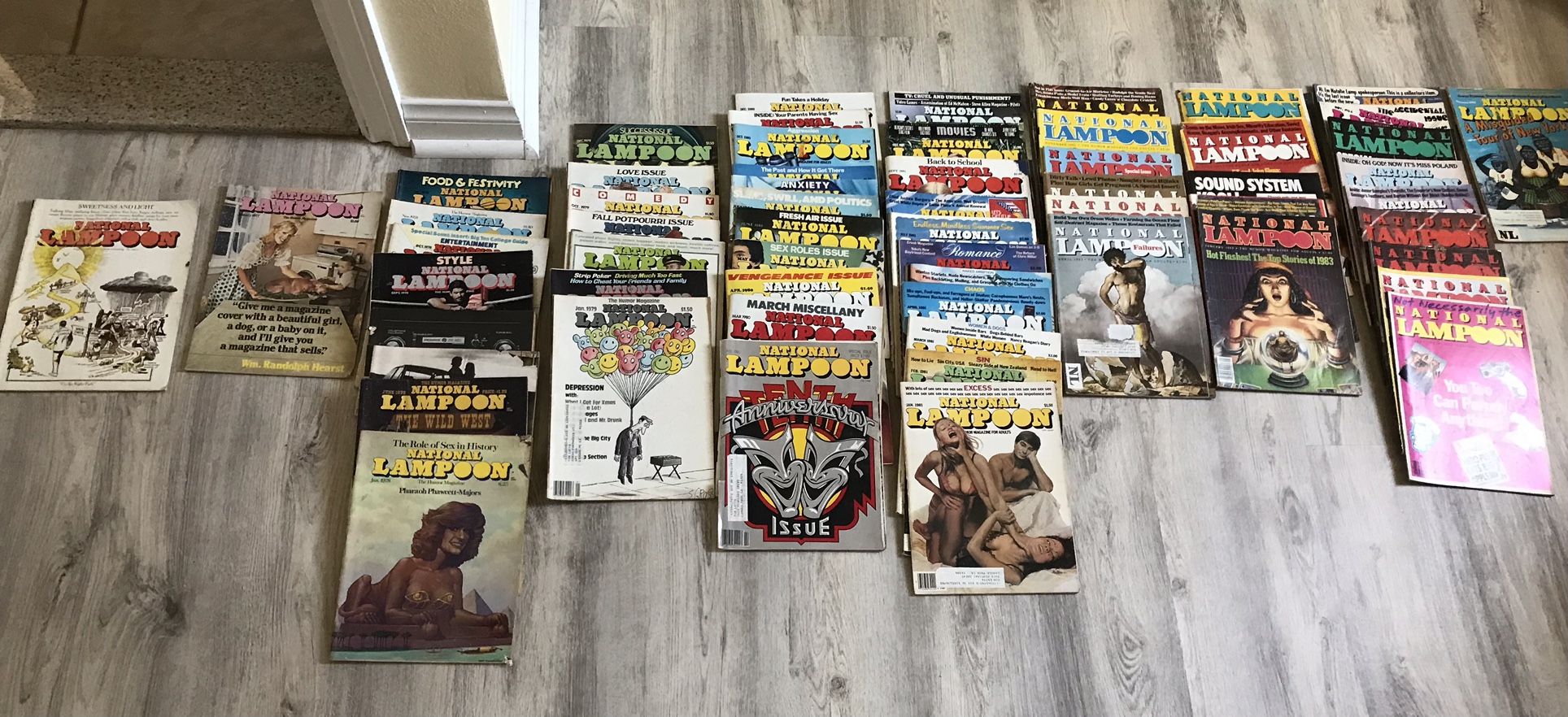 NATIONAL LAMPOON MAGAZINE LOT (60)Good to Mid Grade Issues From 1970's-80’s RARE