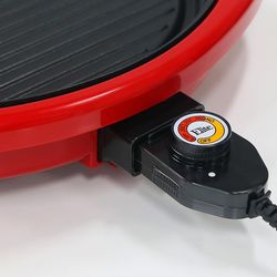 MaxiMatic EMG-980R 14 Inch Elite Gourmet Nonstick Countertop Indoor Grill, Red