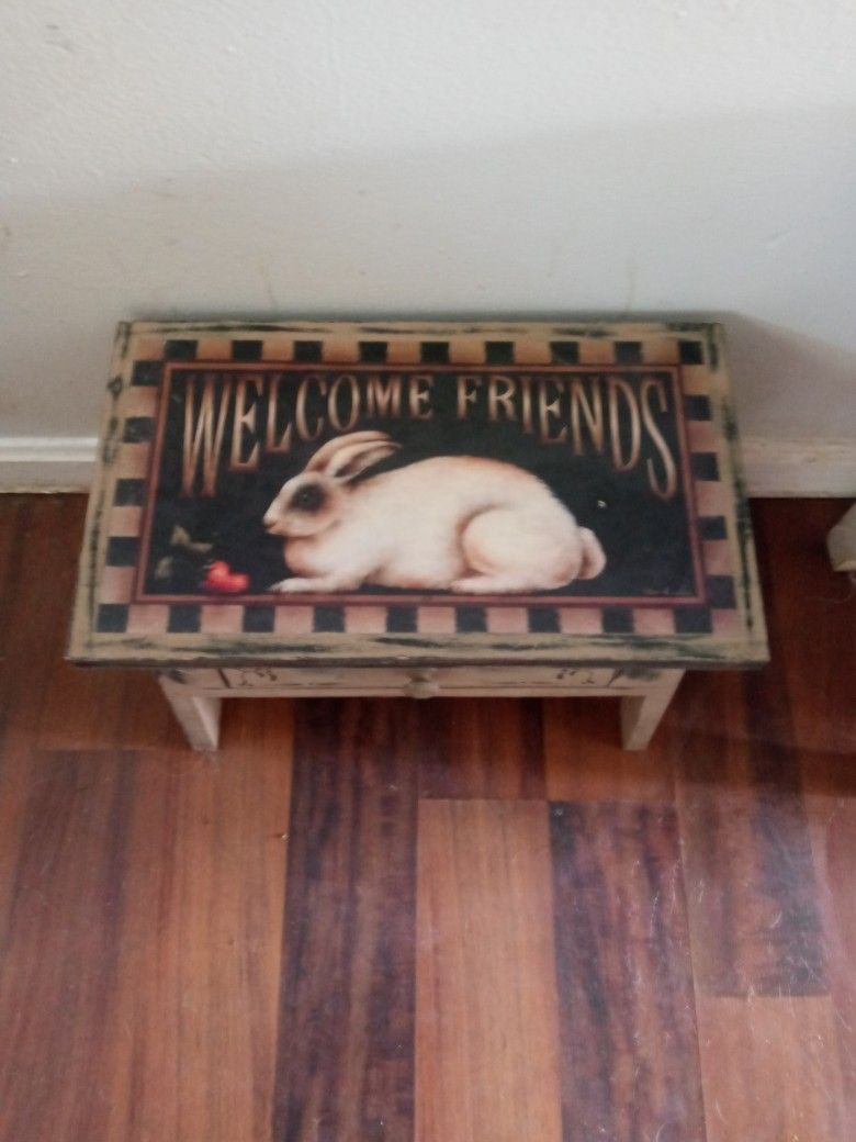 Rabbit Stool With Drawer
