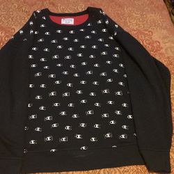 Champion Crewneck Sweatshirt – Black – Size [2XL]