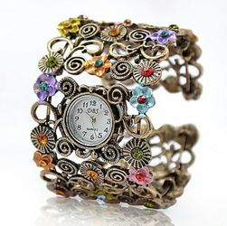 Bohemian Fashionable Flower Bracelet Watch