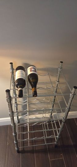 Chrome Wine Rack / Bottle Storage Rack