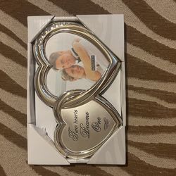 Cute Silver Couple Photo Frame