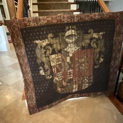 Medieval Royal Heraldic Crest Woven Wall Tapestry 