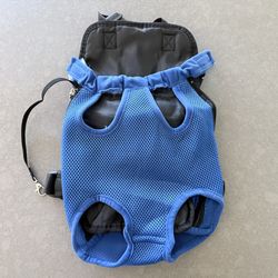NEW blue mesh "legs-out" pet carrier backpack
