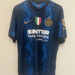 Inter Milan Home Football Soccer Jersey 2021 2022 Scudetto Size M Medium