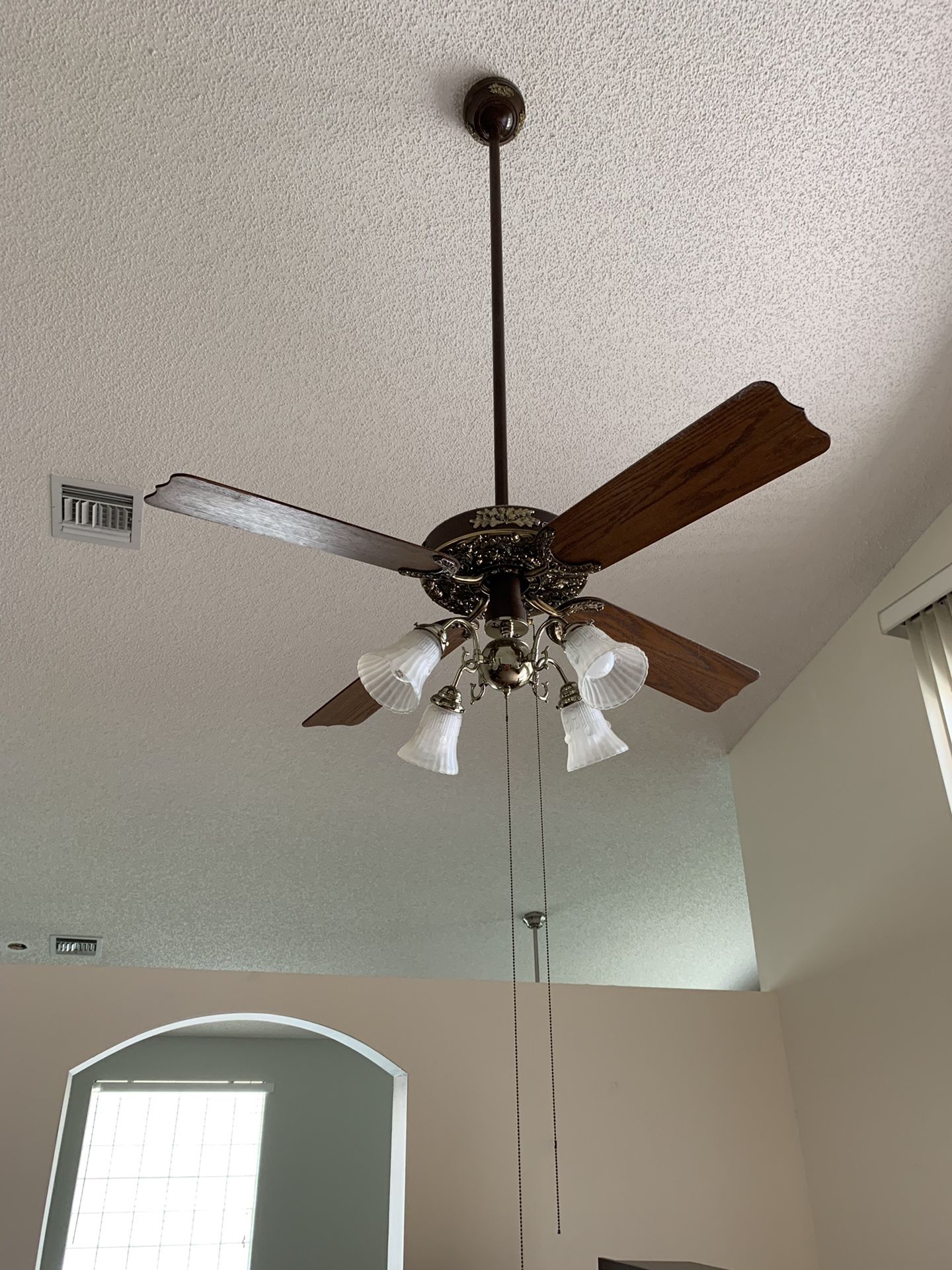 Hunter Robbins Myers Ceiling Fan Model 22272 - 504 Cast Iron 1 - $60 and 1 - $50