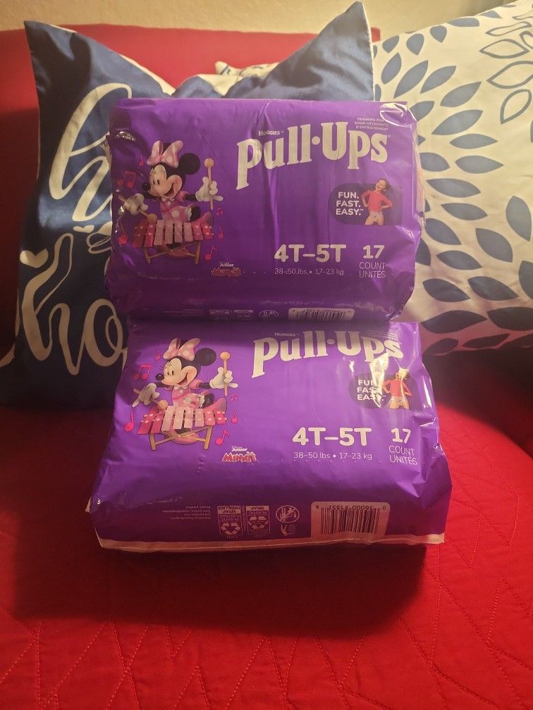 Huggies Pull Ups Size 4/5 2 Bags For 14