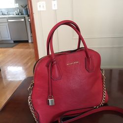 Beautiful Red Michael Kors Larger Bag