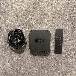Apple TV HD (4th Gen, A1625) + Siri Remote + Power Cable