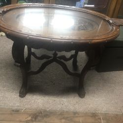 Beautiful Table With Hand Carving