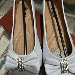 White Flat Shoes