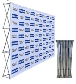 Portable Pop Up Display / Backdrop Booth Display Stand