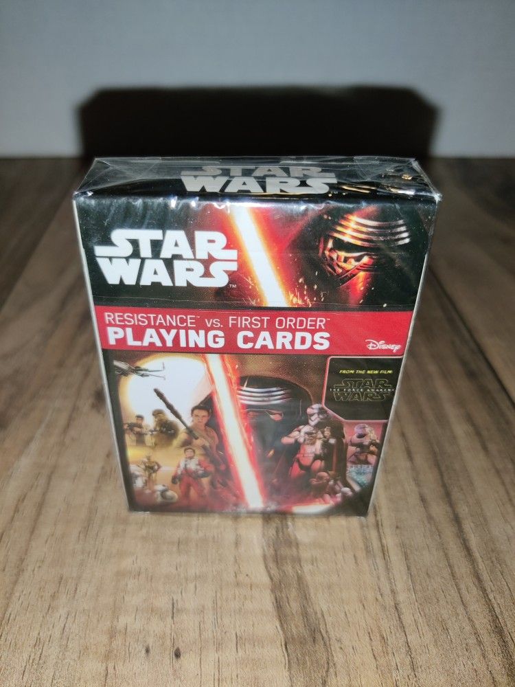 Star Wars The Force Awakens Resistance vs. First Order Playing Game Cards Sealed.