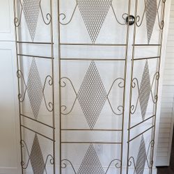 Vintage Metal Room Divider 