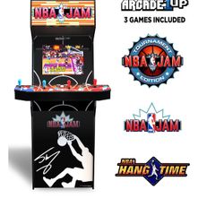 Arcade1Up - NBA JAM™: SHAQ EDITION With Riser and Lit Marquee, Arcade Game Machine