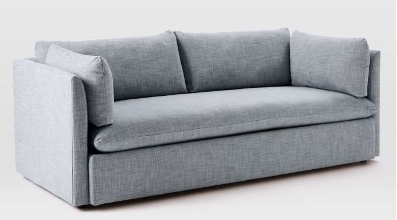West Elm Shelter sofa - Light gray