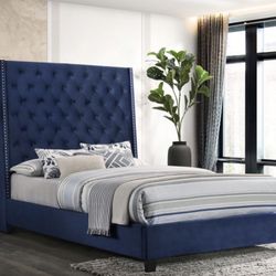 New 6ft Tall Luxury Bed Frames MATTRESS NIT INCLUDED Same Day Delivery 🚚 DEFERENTS COLORS AVAILABLE 