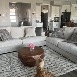 Ashley Brand White Or Gray Sofa Couch 
