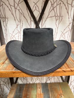 BC Australian steer hide hat