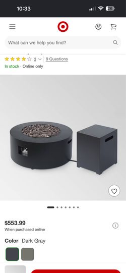 32inch Iron Gas Fire Pit