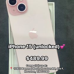 iPhone 15 (factory-unlocked) Financing Available 🤝💥