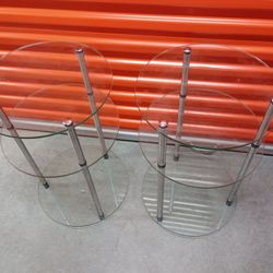 16" Glass End Tables