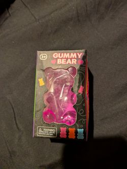 Purple gummy bear squishy