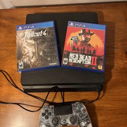 PS4 + red dead redemption 2 & fallout 4