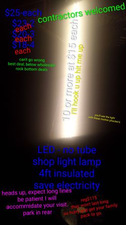 Led Shop Light For A Deal Of $25 No Tax Reg175