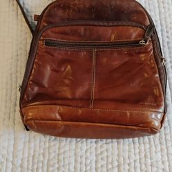 Jack Georges Voyager Small Backpack. Brown. Pre-owned.