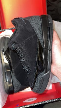 Jordan 3 Black Cat Size 3.5y