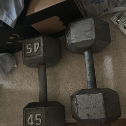 Dumbells Weights 45s Set 