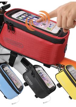 Brand new! Bicycle Bags Bicycle Front Tube Frame Cycling Packages 5.5 inches Touch Screen Mobile Phone Bags Professional Bicycle Accessories