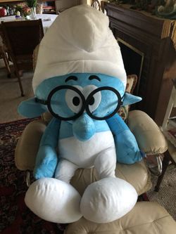 Oversized, Stuffed Smurf