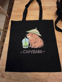 Capybara tote bags