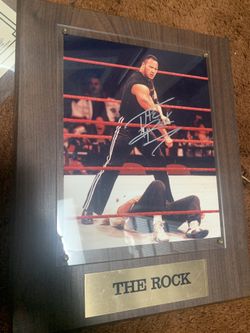 Dwayne “The Rock” Johnson Autographed Photo