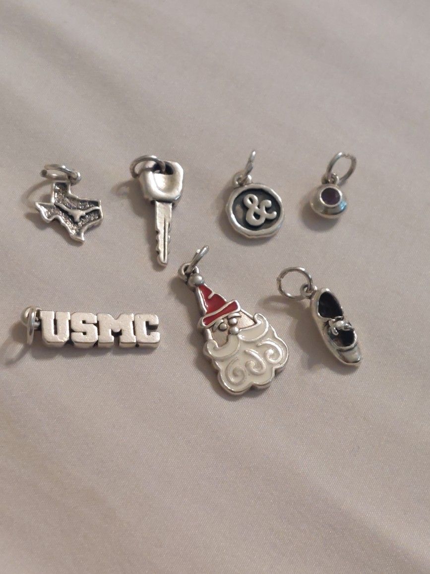 James Avery Charms $40 Each Firm Tx, Key, Ampersand, And Shoe Are Retired Will Meet Or Drop Off