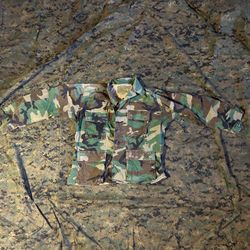 USGI M81 Woodland BDU Top – Hot Weather – 100% Cotton