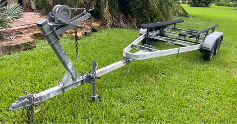 Galvanized Double Axle Boat Trailer