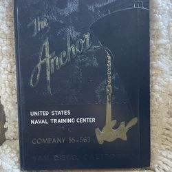 1955 US Naval Training Center San Diego The Anchor Yearbook Company 55-563 USN