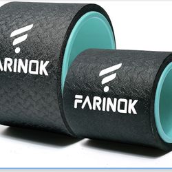 Yoga Wheel Set of 2, black pain 12* . 6+4