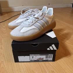 White and Light Grey Adidas  Barreda Decode J