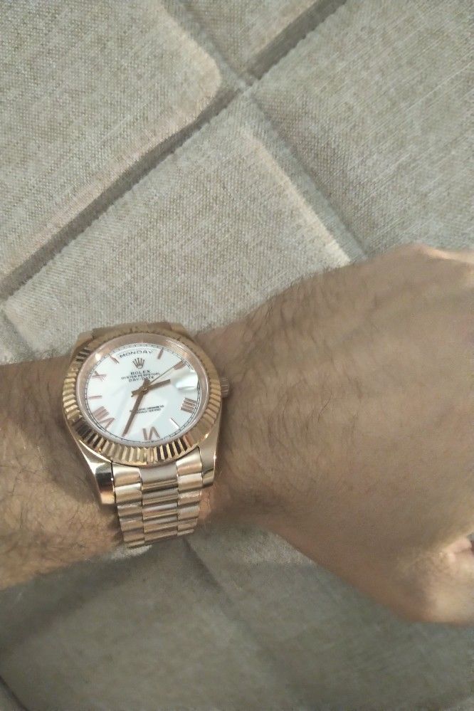 Luxury Watch Rose Gold 40mm Day Date Presidential 